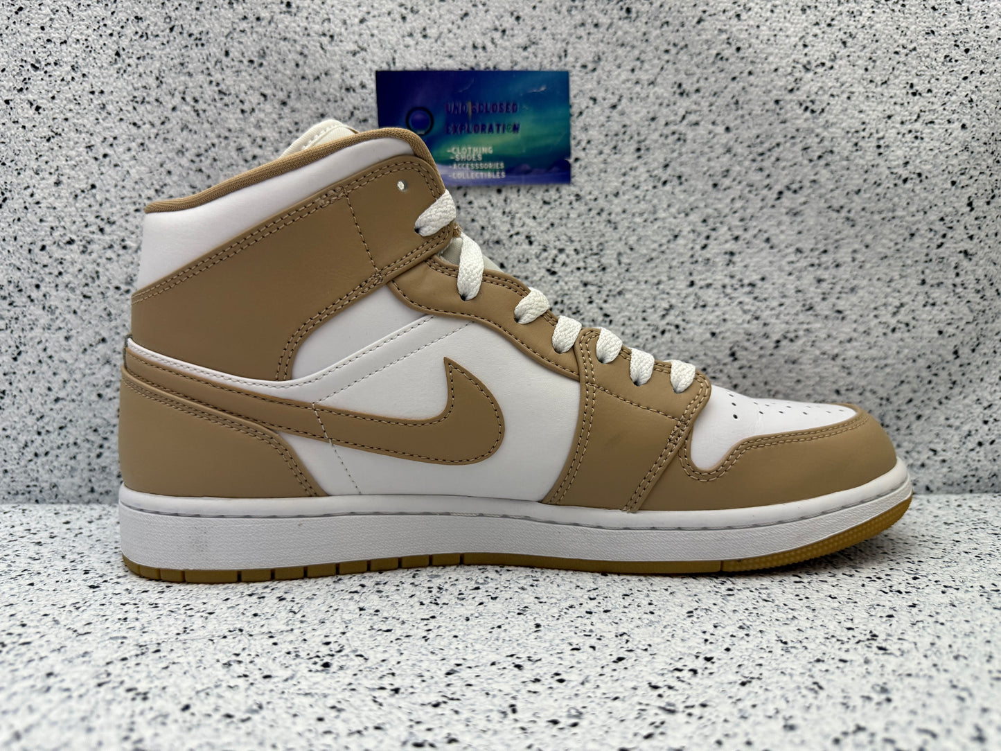 Jordan 1 Mid Tan 11 Men/12.5 Women “Preowned”