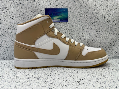 Jordan 1 Mid Tan 11 Men/12.5 Women “Preowned”