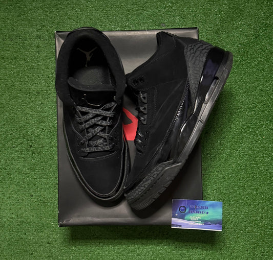 Jordan 3 Black Cat 11 Men/12.5 Women “Preowned”