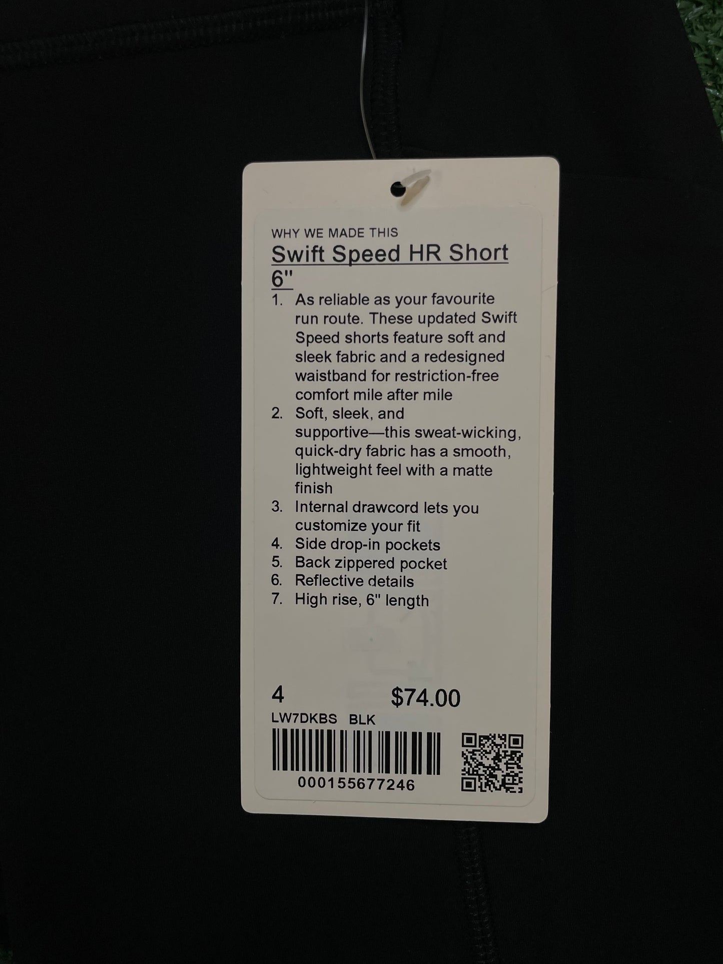 lululemon swift speed Hr short 6