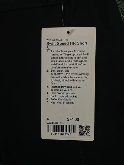 lululemon swift speed Hr short 6