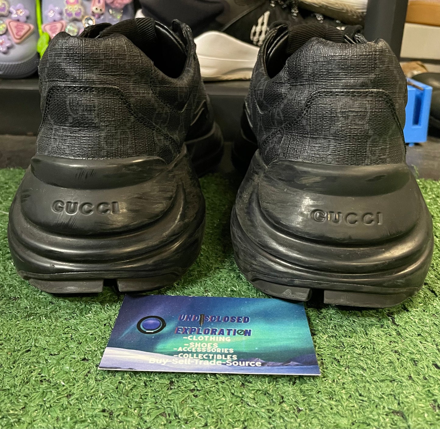 Gucci rhyton black GG Supreme size 10men/11.5women(EU 43)