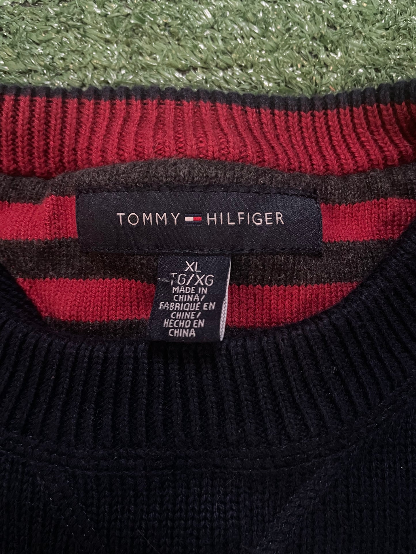 Tommy Hilfiger navy knitted sweater