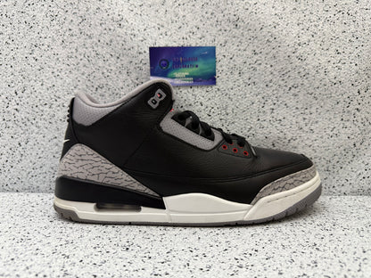 Jordan 3 Black Cement 10.5 Men/12 Women “Preowned”