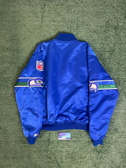 Vintage 1980s Seattle Seahawks satin starter jacket