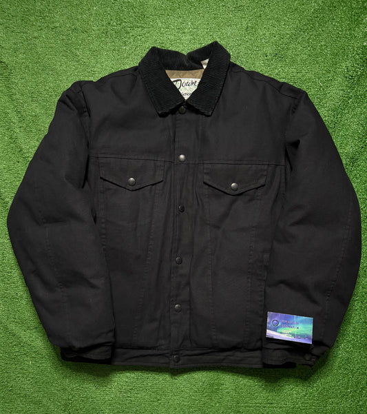 Supreme Schott Canvas Down Trucker Jacket Black