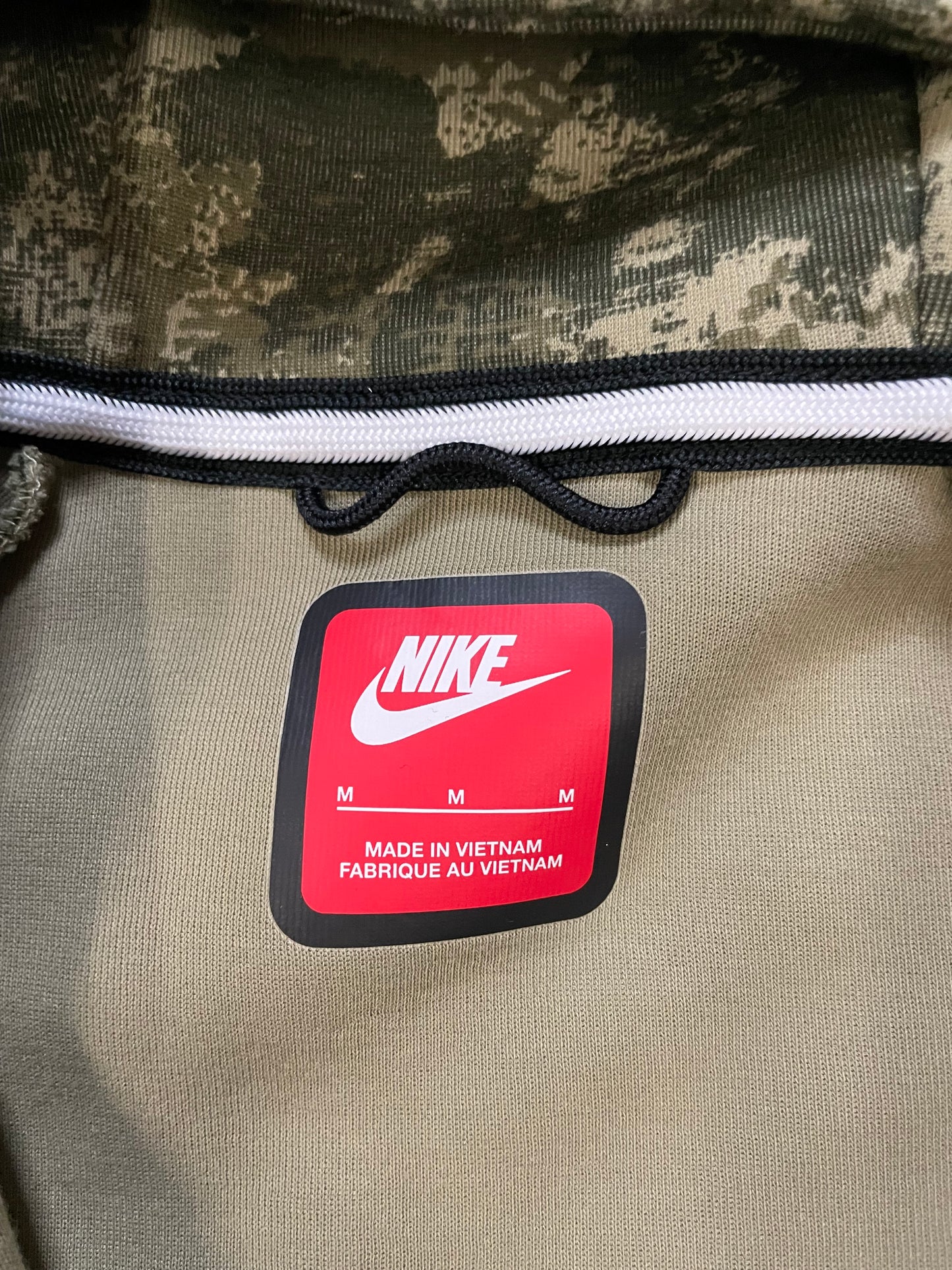 Nike tech fleece green camo hoodie