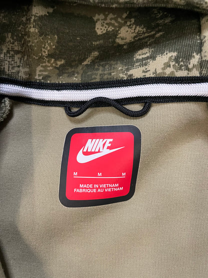 Nike tech fleece green camo hoodie