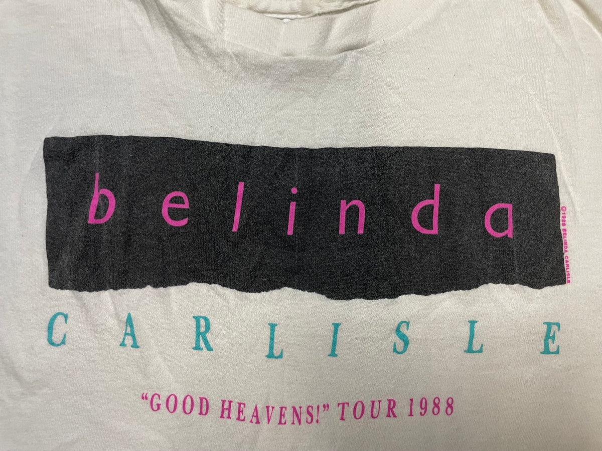 Vinage 1988 Belinda Carlisle Good  Heavens tour tee