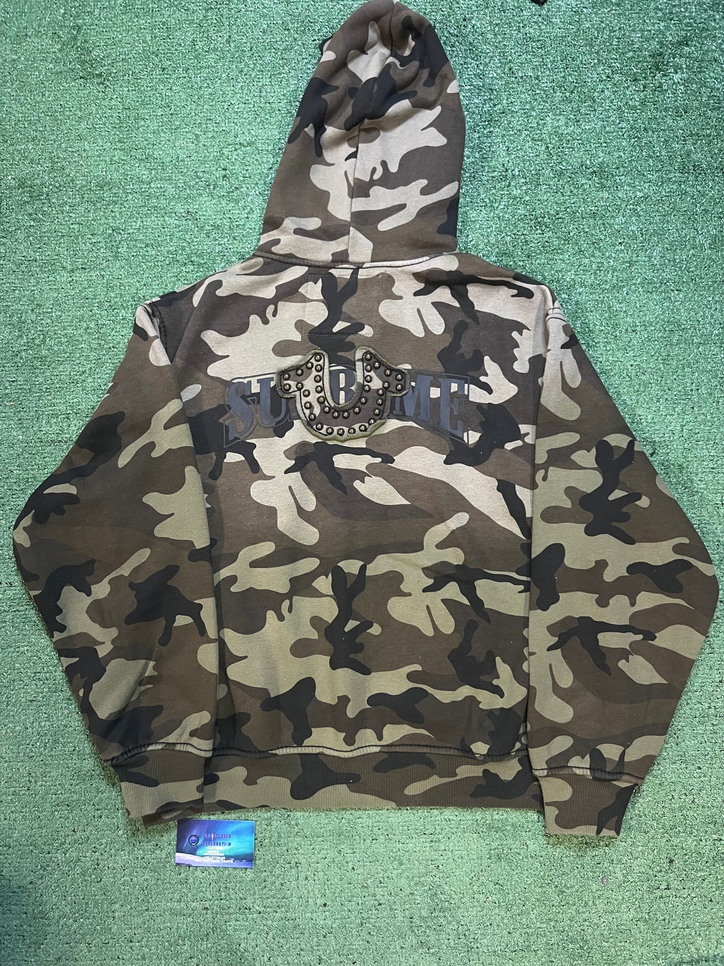 Supreme X true religion camo hoodie