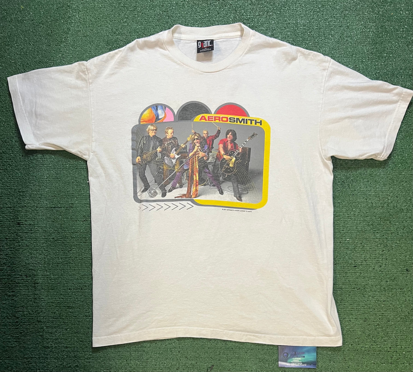 Vintage 2000s  Aerosmith just push play world tour double sided tee