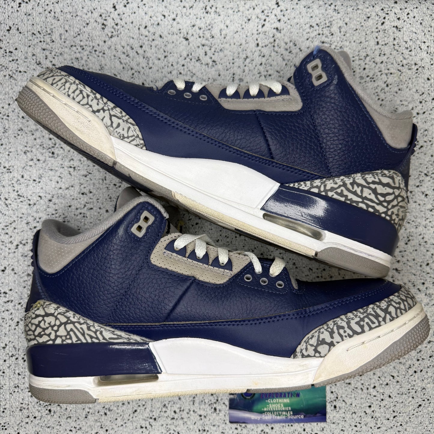 Jordan 3 Georgetown 11 Men “Preowned”