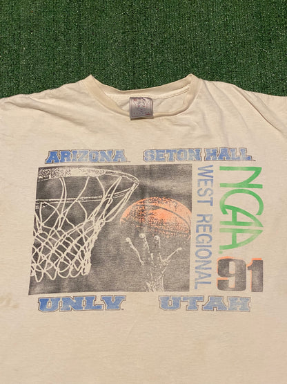 Vintage 1991 NCAA West Regional Tournament Shirt