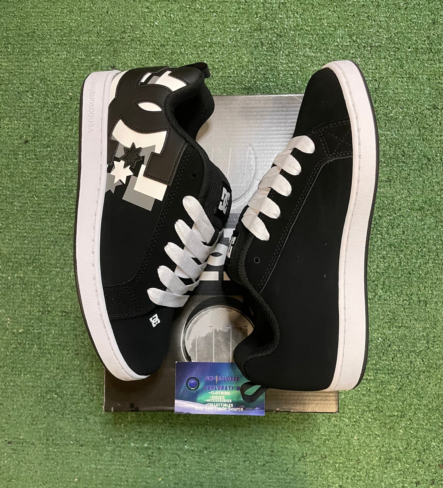 DC Court Graffik 3D Skate Shoe Black / White / Grey