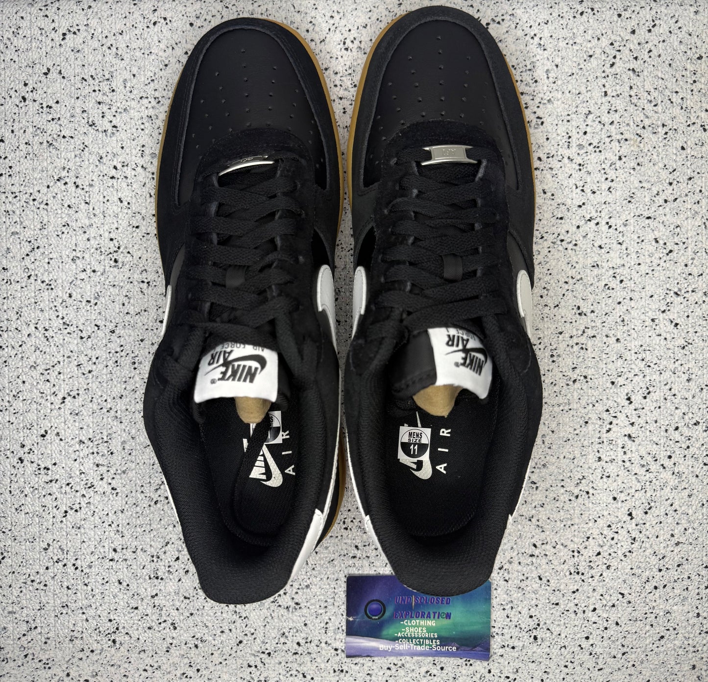 Nike Air Force 1 Gum Pack Black