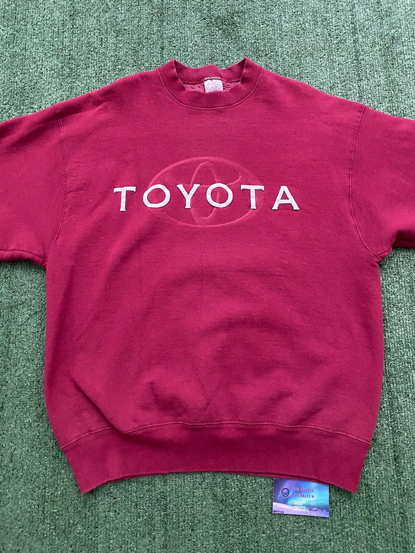 Vintage Toyota Maroon crewneck