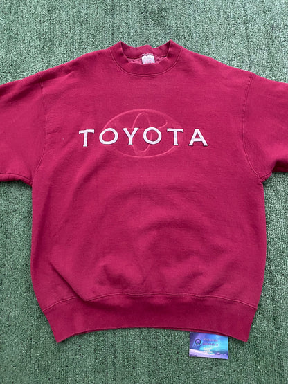 Vintage Toyota Maroon crewneck