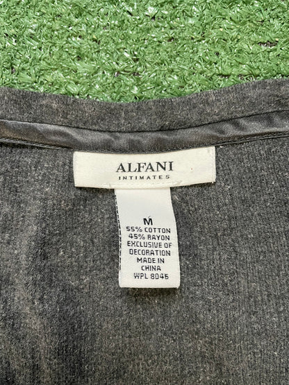 charcoal gray thermal longsleeve top Alfani