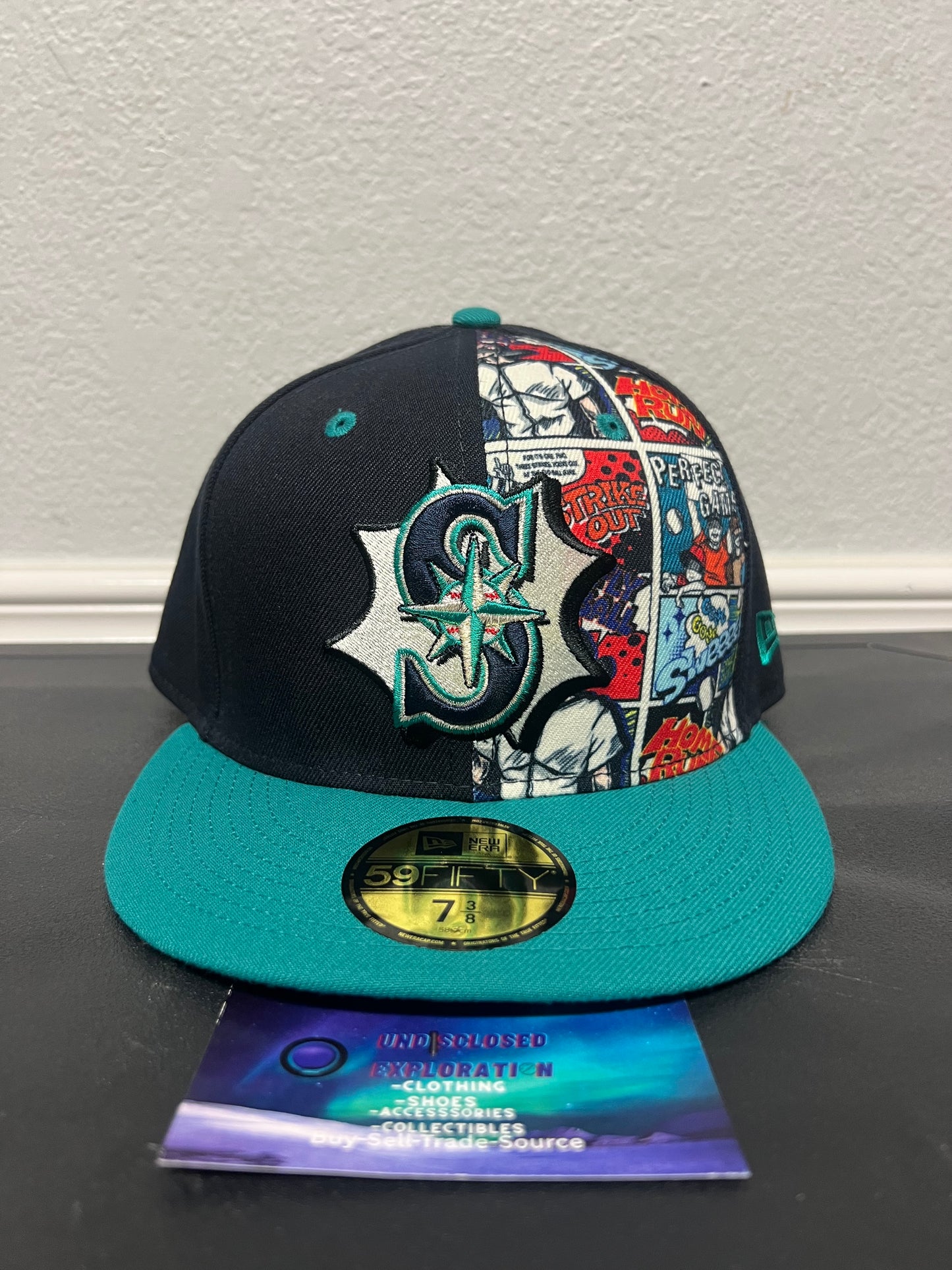 Seattle mariners comic fitted hat