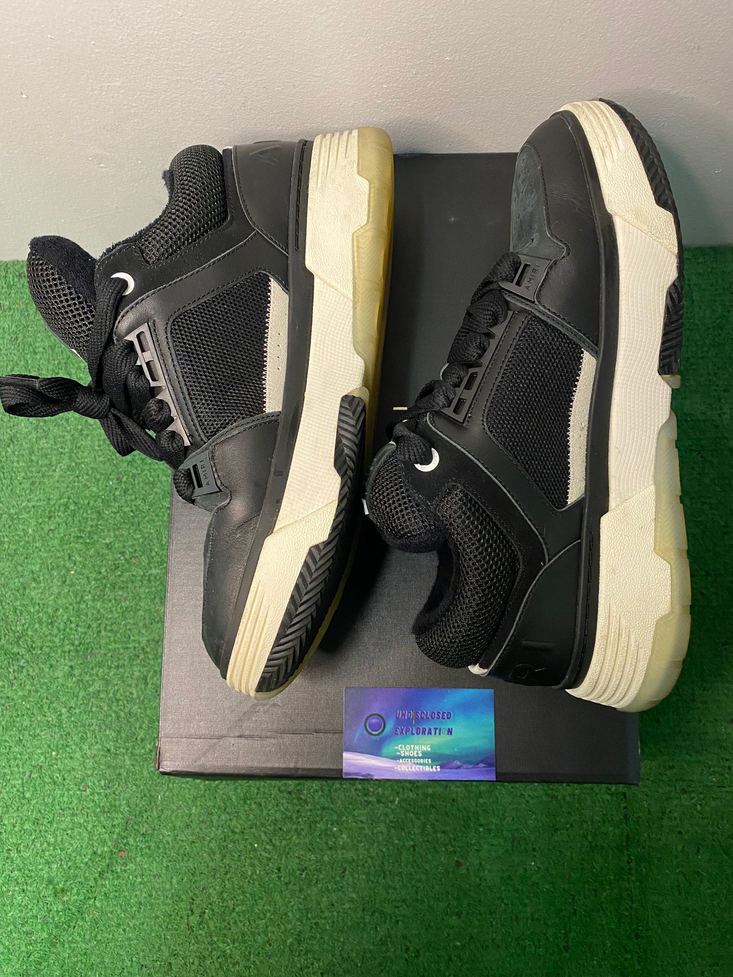 Amiri Ma-1 black and white sneaker size 12men/13.5women EU 45