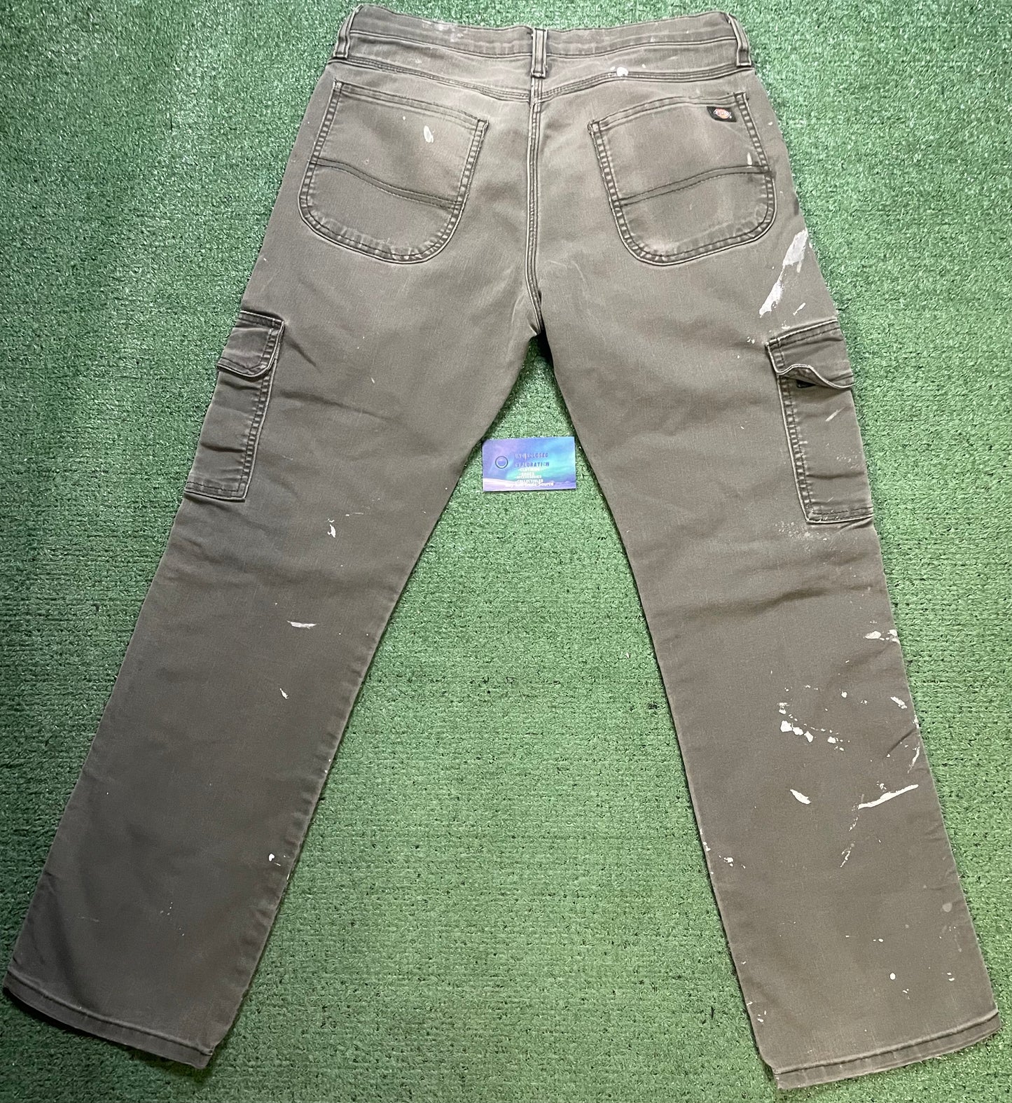 Dickies olive distressed cargo pants