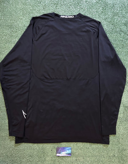 Nike pro Dri fit longsleeve black and white