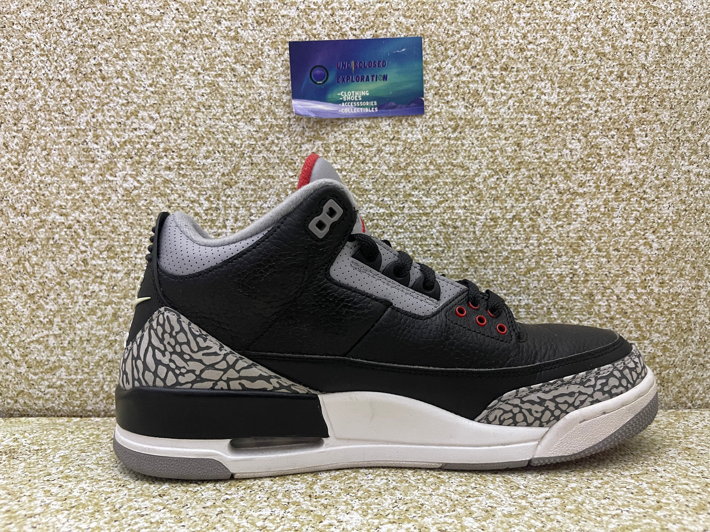 Jordan 3 Black Cement 2018 10 Men/11.5 Women “Preowned”