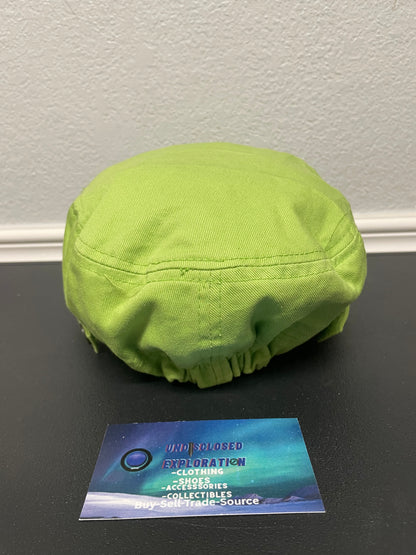 Lime green cadet studded hat