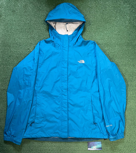 The North Face HyVent 2.5L turquoise jacket