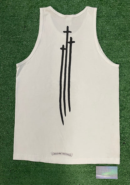 Chrome Hearts Triple cross RS3 tank top
