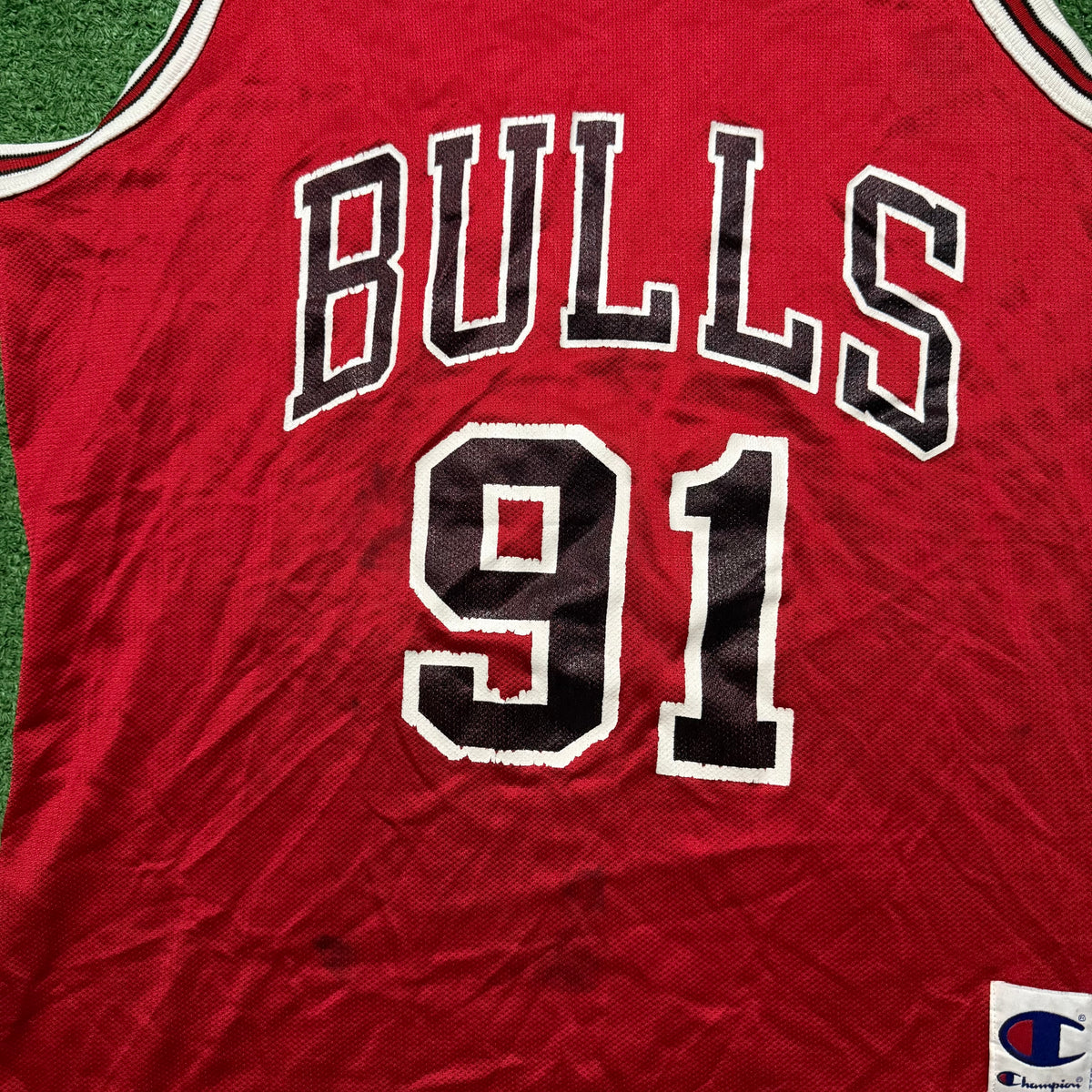 Vintage Dennis Rodman Chicago Bulls Champion Jersey