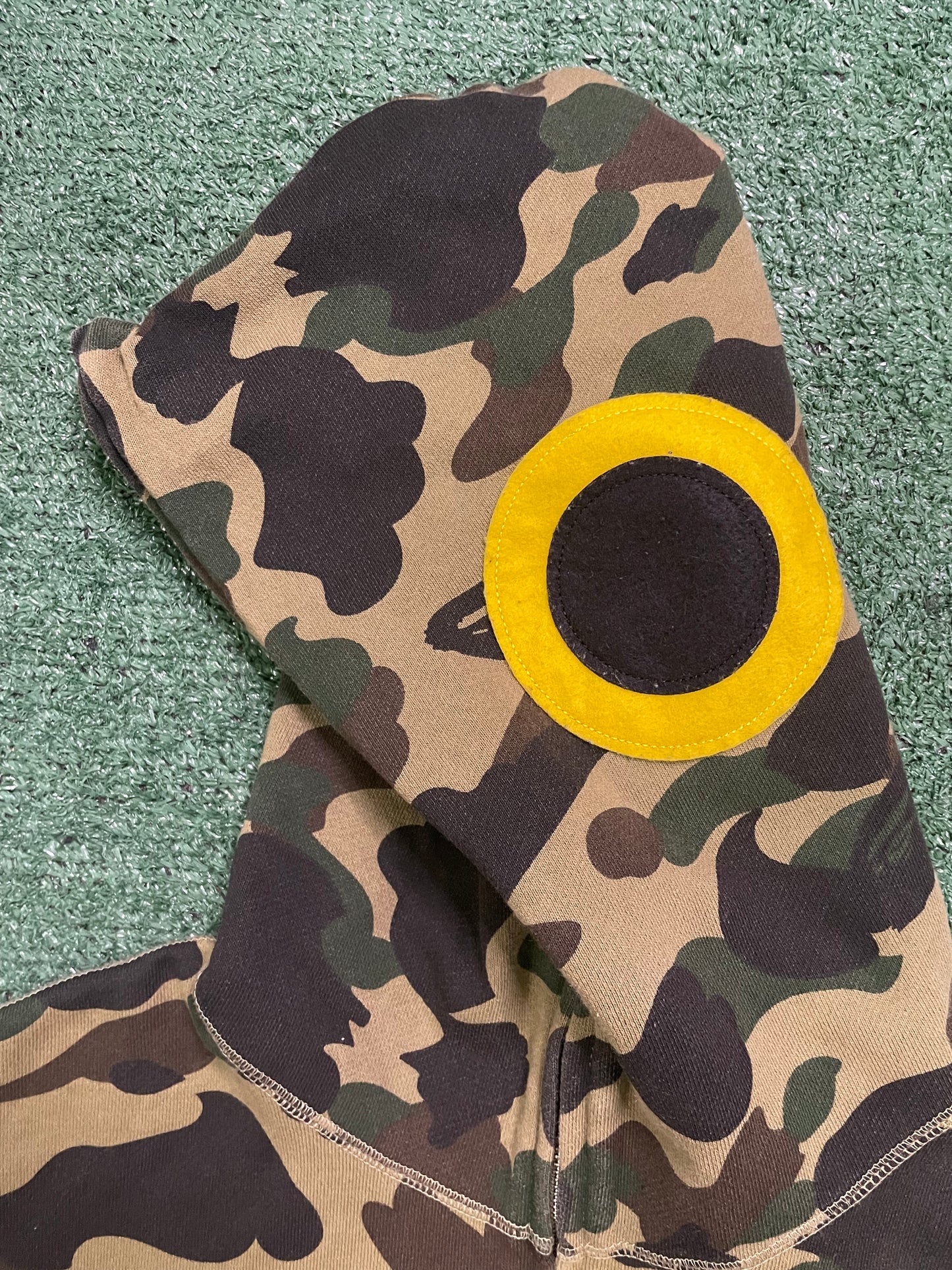 Bape 1st camo daiwa fish full zip hoodie