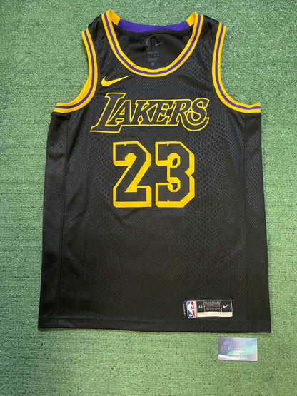 Nike LeBron James #23 black mamba swingman jersey
