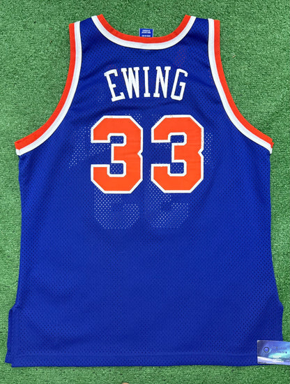 Vintage Patrick Ewing Knicks Sewn Champion Jersey