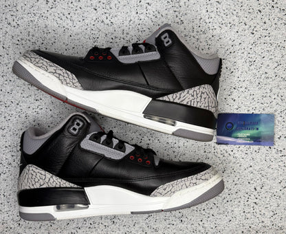 Jordan 3 Black Cement 2024 9.5 Men/11 Women “Preowned”