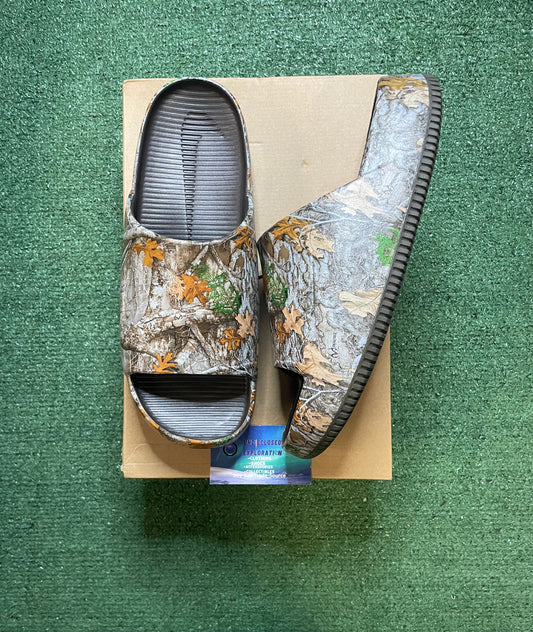 Nike Calm real tree camo slides