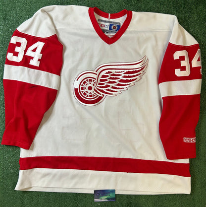 Detriot Red wings hockey CCM #34 LEGACE Jersey