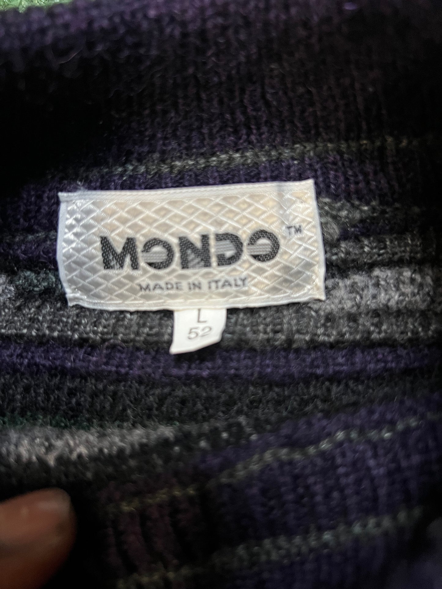 Vintage 1990s mondo Italy textured knit sweater