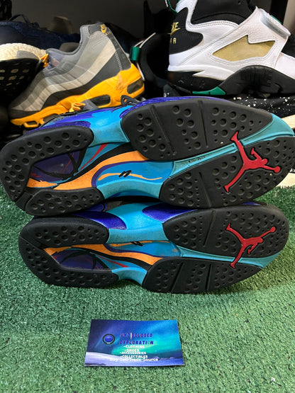 Jordan 8 aqua 2015 size 10.5men/12women