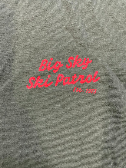 Big Sky Ski Patrol green tee