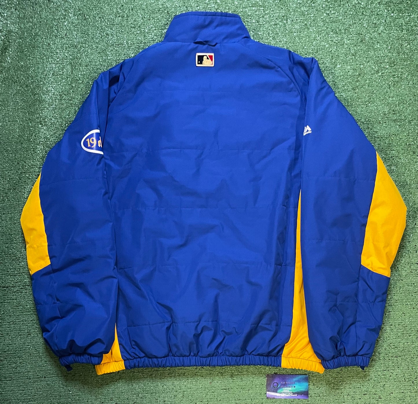 Seattle Mariners Cooperstown Collection blue and gold trident jacket