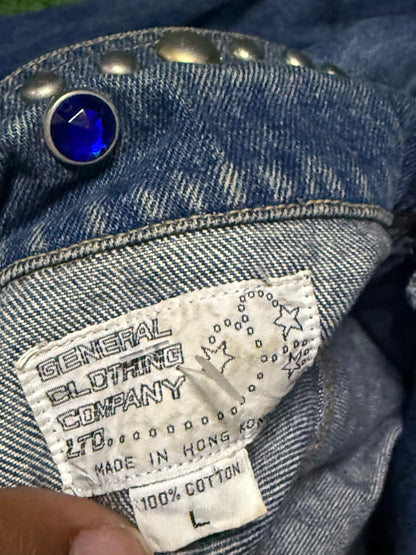 Vintage Bedazzled Jean Jacket