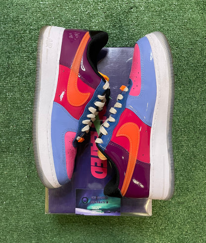 Nike X undefeated Air Force 1 low total orange size 8.5men/10women