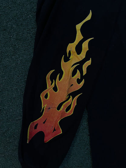Vintage 1990s Steel Horse Saloon flames longsleeve