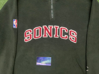 Vintage Seattle SuperSonics Champion Half Zip Sweater