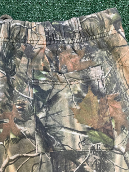 Leaf Camo straight leg sweatpants