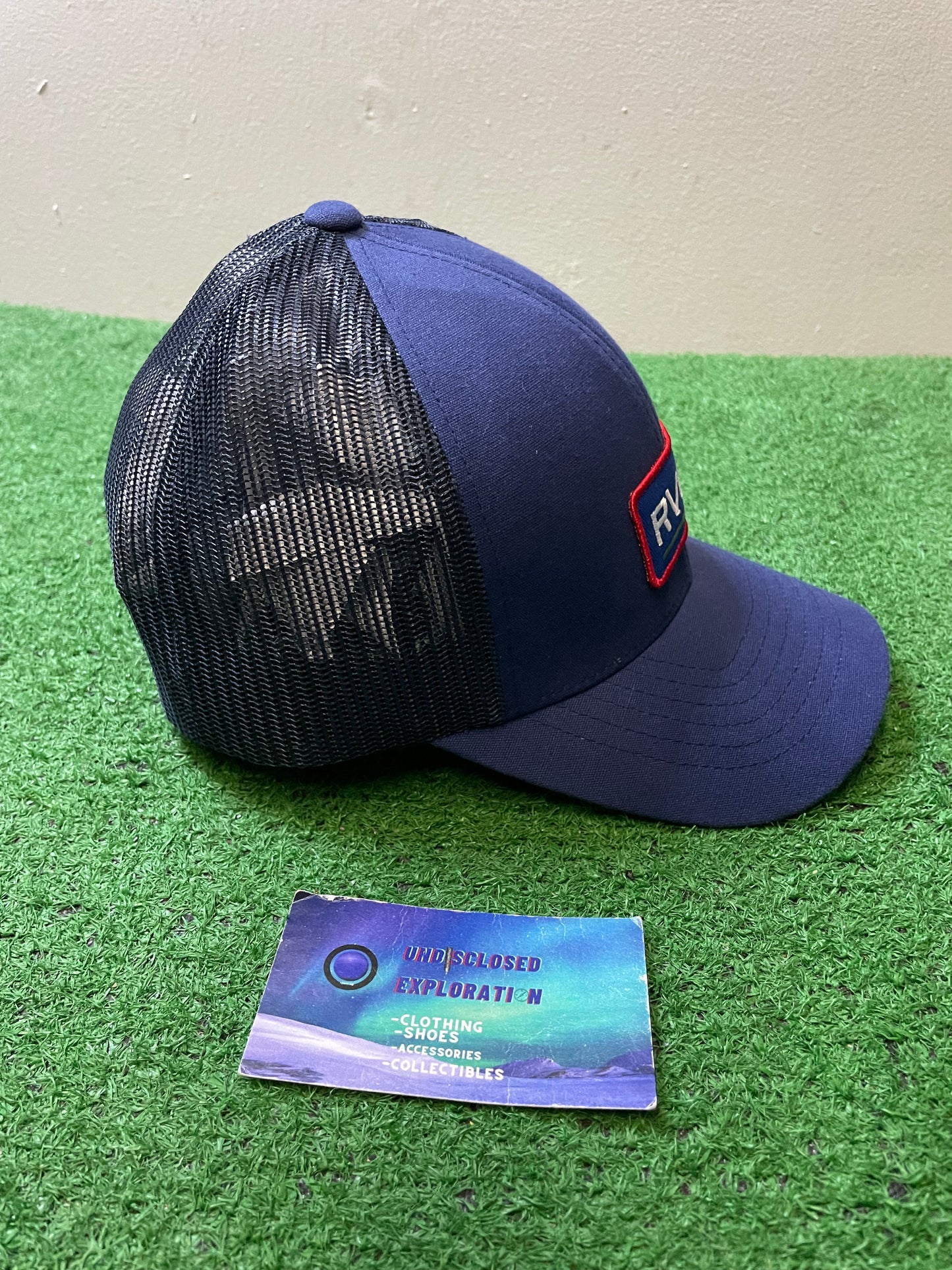 RVCA ticket mesh blue hat