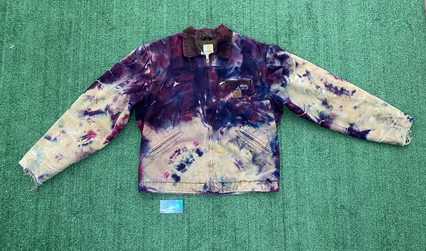 Vintage tie dye Carhartt Detroit Jacket