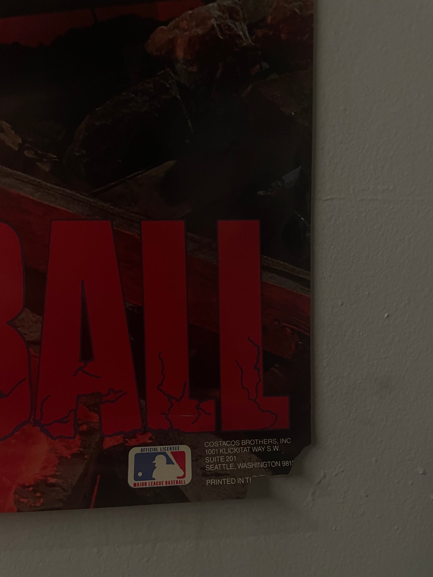 Vintage 1980s Kirby Puckett the wrecking ball Minnesota twins poster
