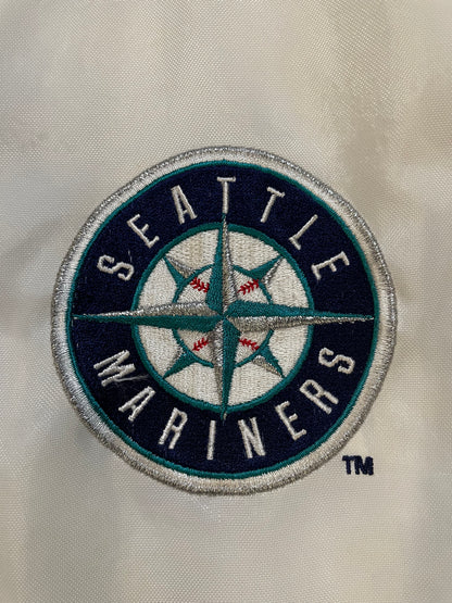 Vintage 1990s Seattle Mariners logo athletic puffer jacket